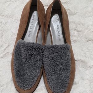 LOGO by Lori Goldstein Tan and Gray Loafers